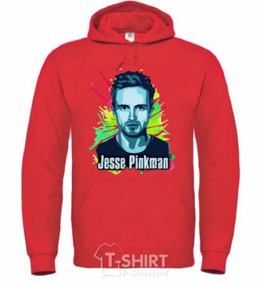 Мужская толстовка (худи) Jessie Pinkman Ярко-красный фото