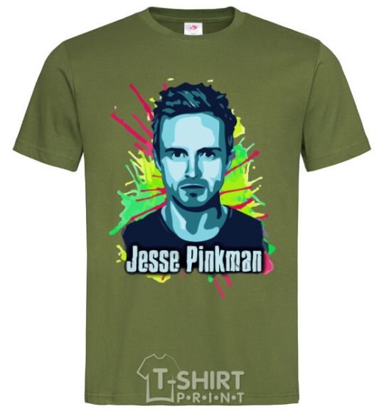 Мужская футболка Jessie Pinkman Оливковый фото