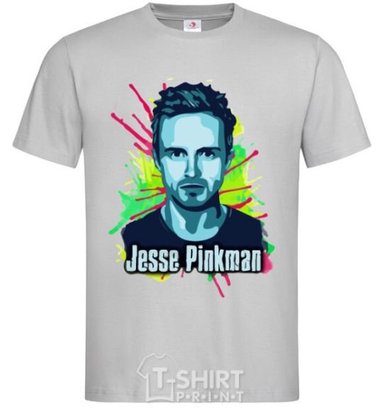 Men's T-Shirt Jessie Pinkman grey фото