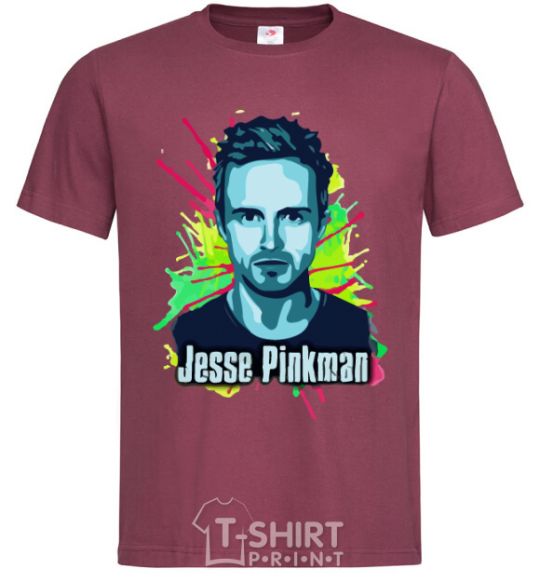 Men's T-Shirt Jessie Pinkman burgundy фото