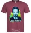 Men's T-Shirt Jessie Pinkman burgundy фото