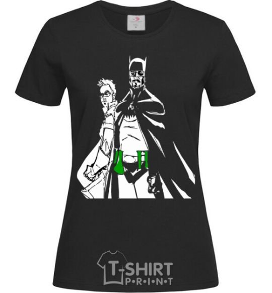 Women's T-shirt Pinkman Heisenberg Robin Batman black фото