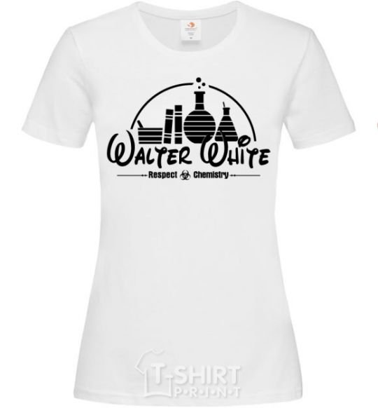 Women's T-shirt Walter White respect Chemistry White фото