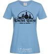 Women's T-shirt Walter White respect Chemistry sky-blue фото