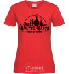 Women's T-shirt Walter White respect Chemistry red фото