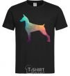 Men's T-Shirt A colored Doberman black фото