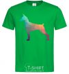 Men's T-Shirt A colored Doberman kelly-green фото
