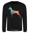 Sweatshirt A colored Doberman black фото