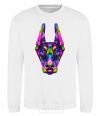 Sweatshirt Colored doberman White фото