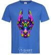 Men's T-Shirt Colored doberman royal-blue фото