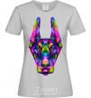 Women's T-shirt Colored doberman grey фото