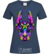 Women's T-shirt Colored doberman navy-blue фото