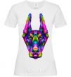 Women's T-shirt Colored doberman White фото