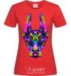 Women's T-shirt Colored doberman red фото