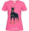 Women's T-shirt The Doberman is standing heliconia фото