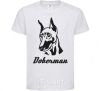 Kids T-shirt DOBERMAN White фото