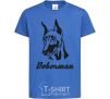 Kids T-shirt DOBERMAN royal-blue фото