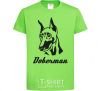 Kids T-shirt DOBERMAN orchid-green фото