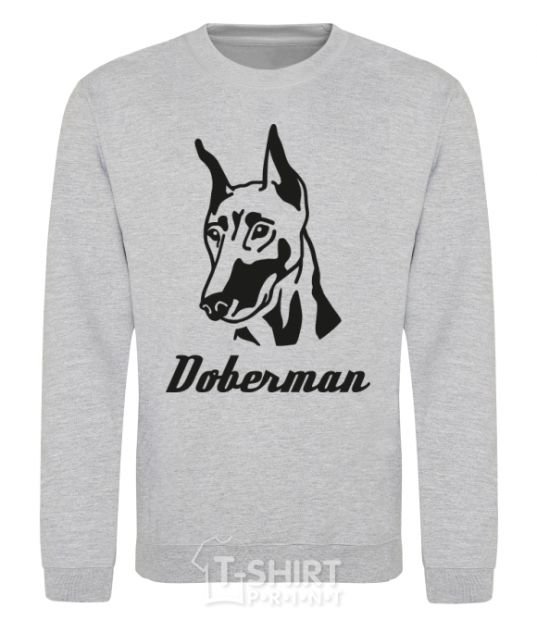 Свитшот DOBERMAN Серый меланж фото