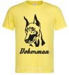 Мужская футболка DOBERMAN Лимонный фото