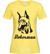 Women's T-shirt DOBERMAN cornsilk фото