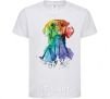 Kids T-shirt Labrador colored White фото