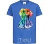 Kids T-shirt Labrador colored royal-blue фото