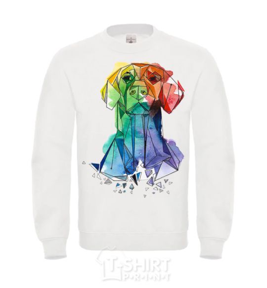 Sweatshirt Labrador colored White фото