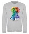 Sweatshirt Labrador colored sport-grey фото