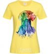 Women's T-shirt Labrador colored cornsilk фото