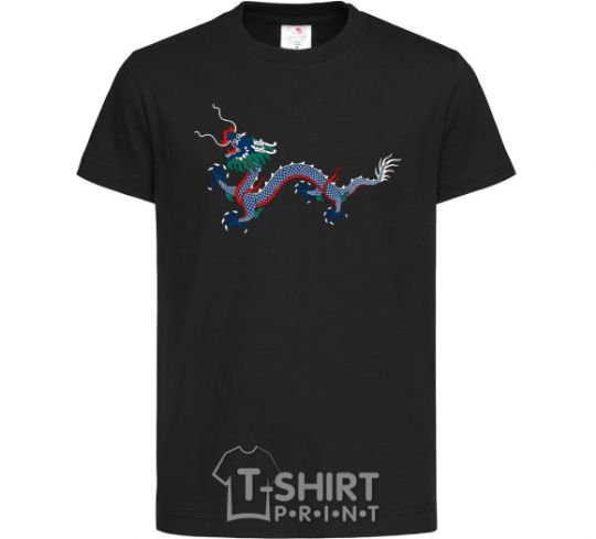 Kids T-shirt Colored Dragon black фото