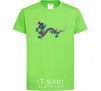 Kids T-shirt Colored Dragon orchid-green фото