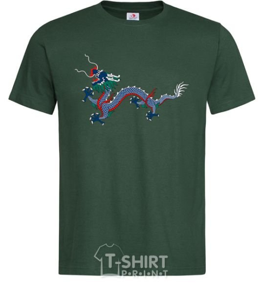 Men's T-Shirt Colored Dragon bottle-green фото