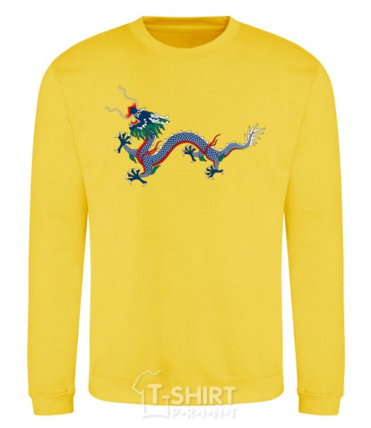 Sweatshirt Colored Dragon yellow фото