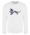 Sweatshirt Colored Dragon White фото