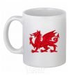 Ceramic mug Red Dragon White фото