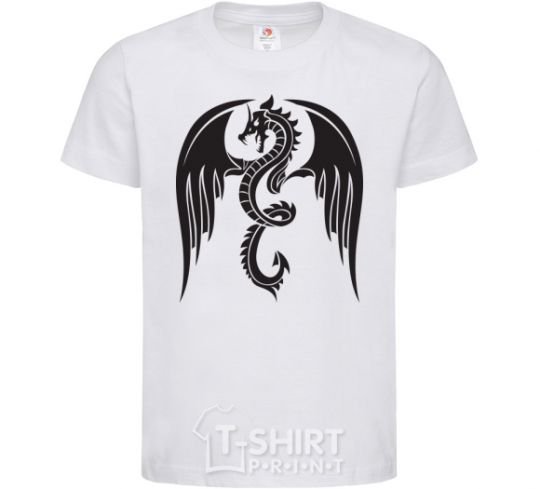 Kids T-shirt Dragon Wings White фото