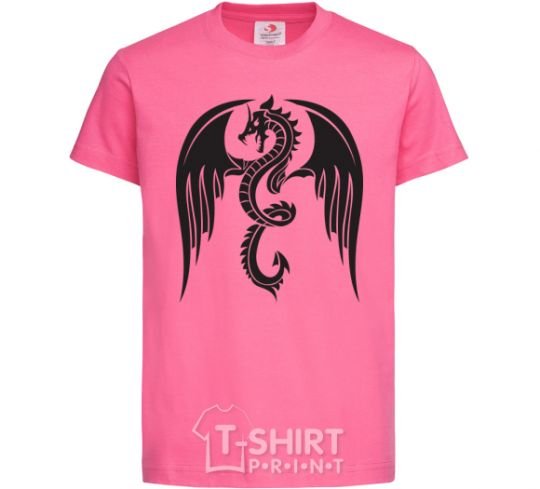 Детская футболка Dragon Wings Ярко-розовый фото