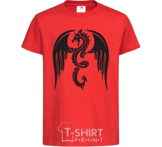 Kids T-shirt Dragon Wings red фото