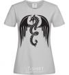 Женская футболка Dragon Wings Серый фото