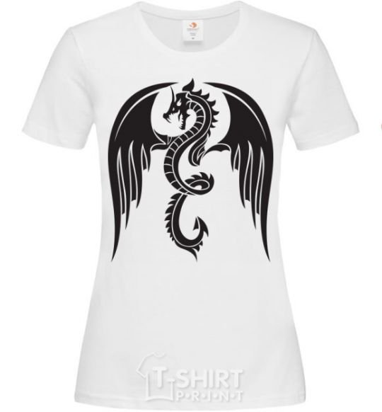 Женская футболка Dragon Wings Белый фото