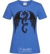 Women's T-shirt Dragon Wings royal-blue фото