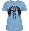 Women's T-shirt Dragon Wings sky-blue фото