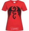 Женская футболка Dragon Wings Красный фото