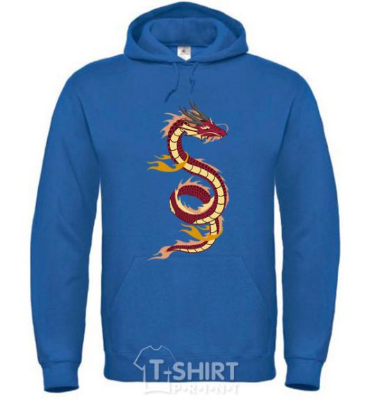 Men`s hoodie Burgundy Dragon royal фото