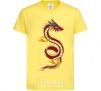 Kids T-shirt Burgundy Dragon cornsilk фото