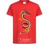 Kids T-shirt Burgundy Dragon red фото