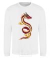 Sweatshirt Burgundy Dragon White фото