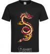 Men's T-Shirt Burgundy Dragon black фото