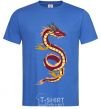 Men's T-Shirt Burgundy Dragon royal-blue фото